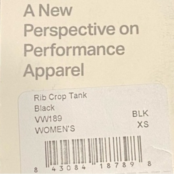 NWT VUORI Rib Crop Tank Women's Rib Tank in Black Size XS - Picture 13 of 14